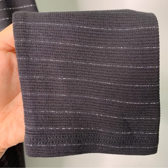 NWT J. Jill Women's Black Silver Striped Cardigan Sweater Open Front Size XS - Picture 9 of 12